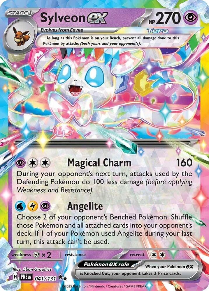 Sylveon ex (041/131) [Scarlet & Violet: Prismatic Evolutions] | Exor Games New Glasgow