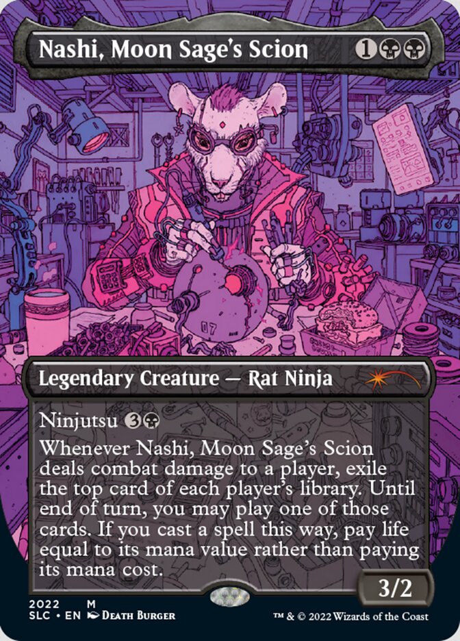 Nashi, Moon Sage's Scion (Borderless) [Secret Lair Countdown Kit] | Exor Games New Glasgow