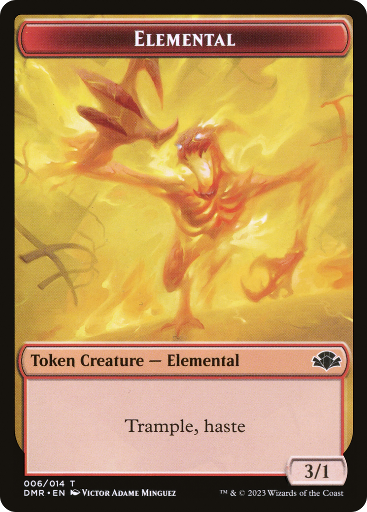 Elemental Token [Dominaria Remastered Tokens] | Exor Games New Glasgow