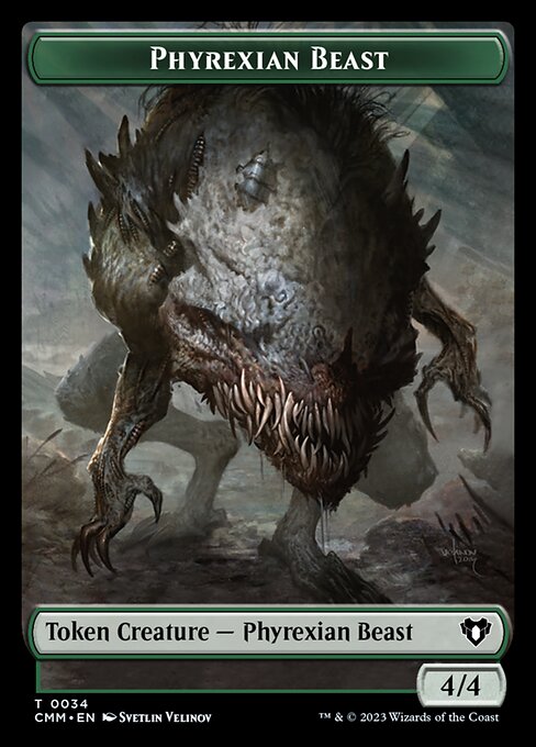 Eldrazi Scion // Phyrexian Beast Double-Sided Token [Commander Masters Tokens] | Exor Games New Glasgow