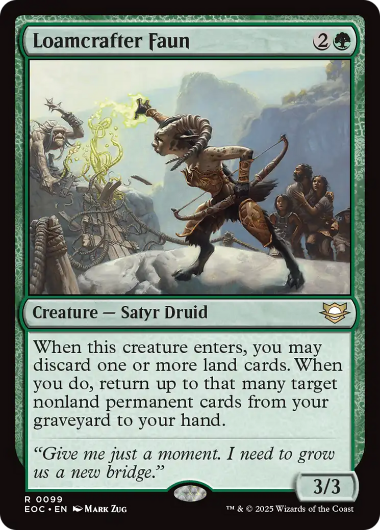 Loamcrafter Faun [Edge of Eternities Commander] | Exor Games New Glasgow