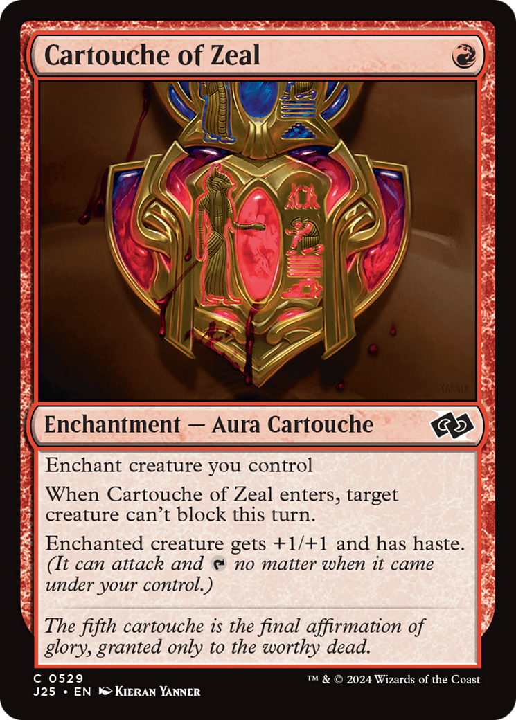 Cartouche of Zeal [Foundations Jumpstart] | Exor Games New Glasgow