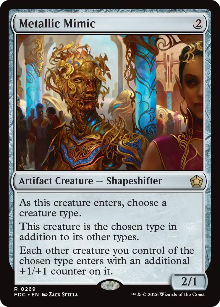 Metallic Mimic [Foundations Commander] | Exor Games New Glasgow