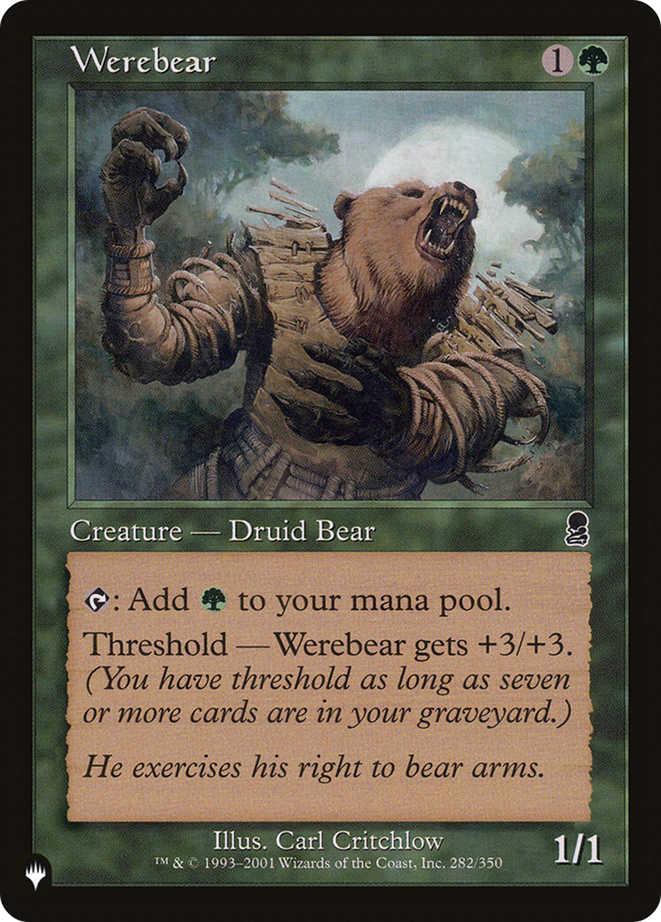 Werebear [The List Reprints] | Exor Games New Glasgow