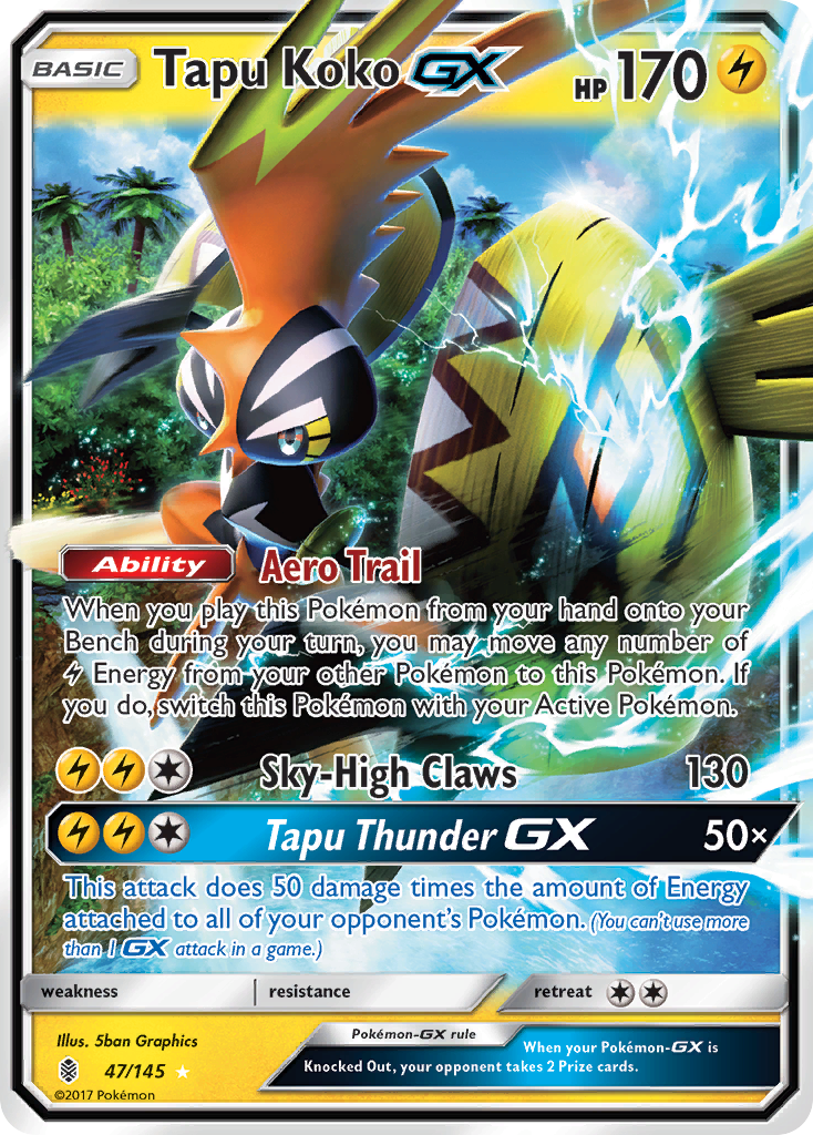 Tapu Koko GX (47/145) [Sun & Moon: Guardians Rising] | Exor Games New Glasgow