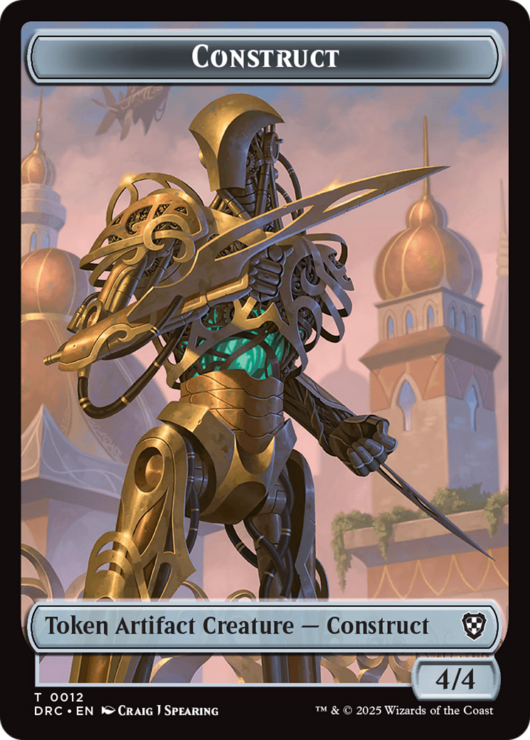 Construct // Beast (0011) Double-Sided Token [Aetherdrift Tokens] | Exor Games New Glasgow