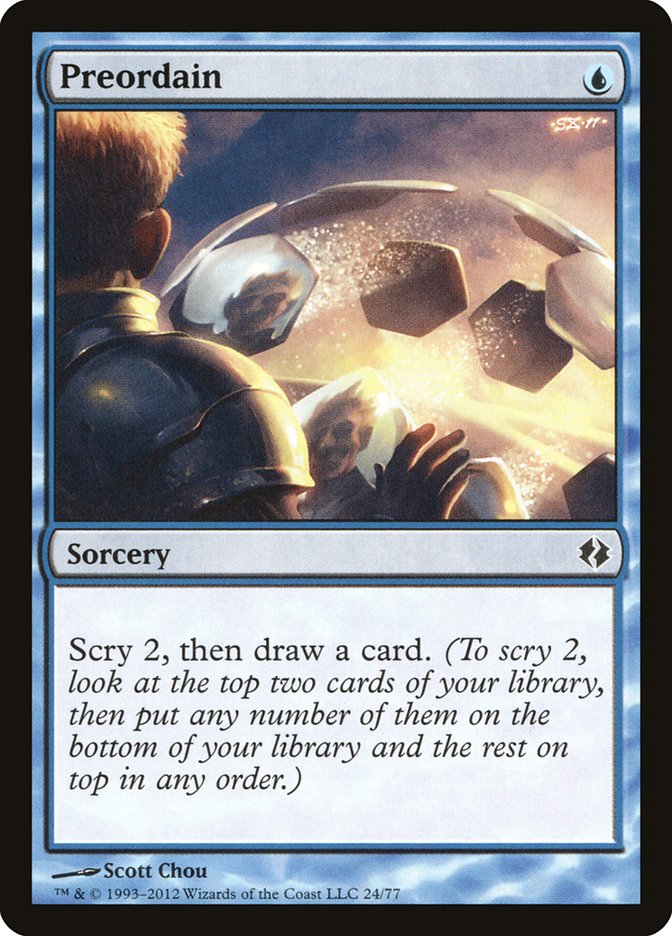 Preordain [Duel Decks: Venser vs. Koth] | Exor Games New Glasgow