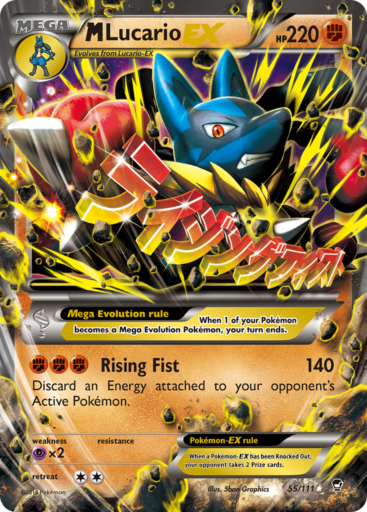 M Lucario EX (55/111) [XY: Furious Fists] | Exor Games New Glasgow