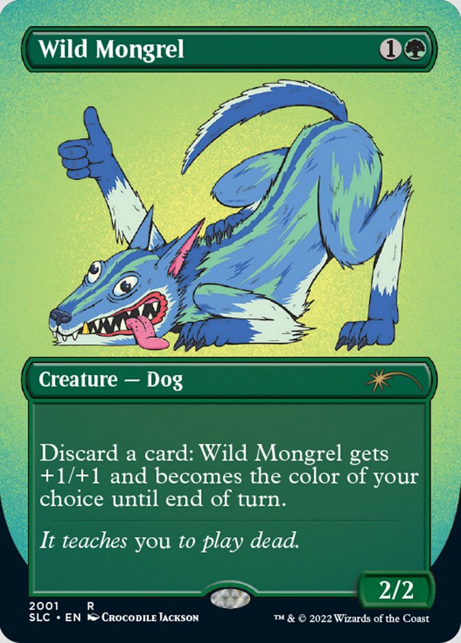 Wild Mongrel (Borderless) [Secret Lair Countdown Kit] | Exor Games New Glasgow
