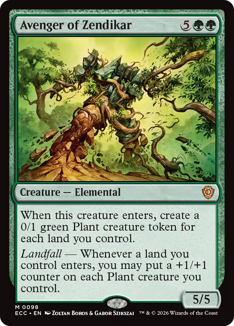 Avenger of Zendikar [Lorwyn Eclipsed Commander] | Exor Games New Glasgow