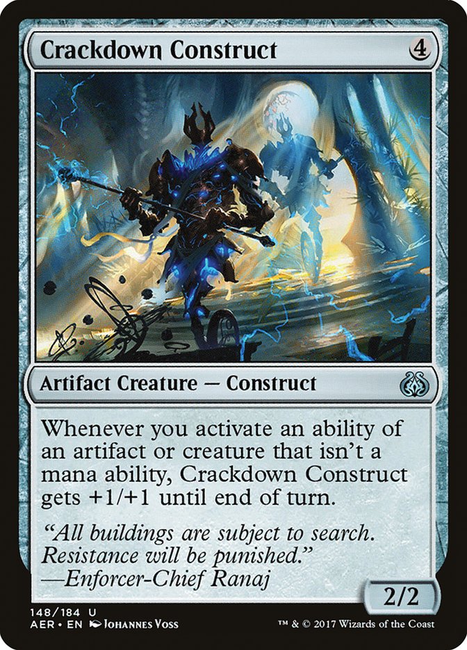 Crackdown Construct [Aether Revolt] | Exor Games New Glasgow