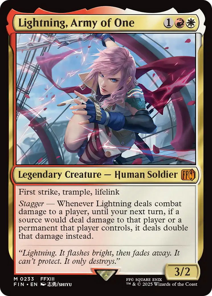 Lightning, Army of One [FINAL FANTASY] | Exor Games New Glasgow