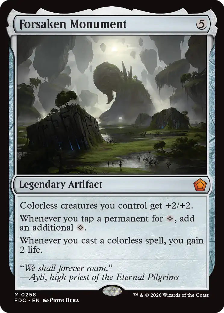 Forsaken Monument [Foundations Commander] | Exor Games New Glasgow
