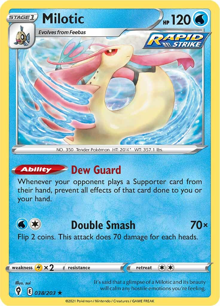 Milotic (038/203) [Sword & Shield: Evolving Skies] | Exor Games New Glasgow