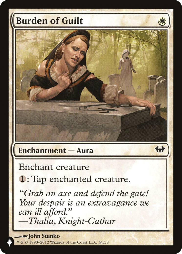 Burden of Guilt [The List] | Exor Games New Glasgow