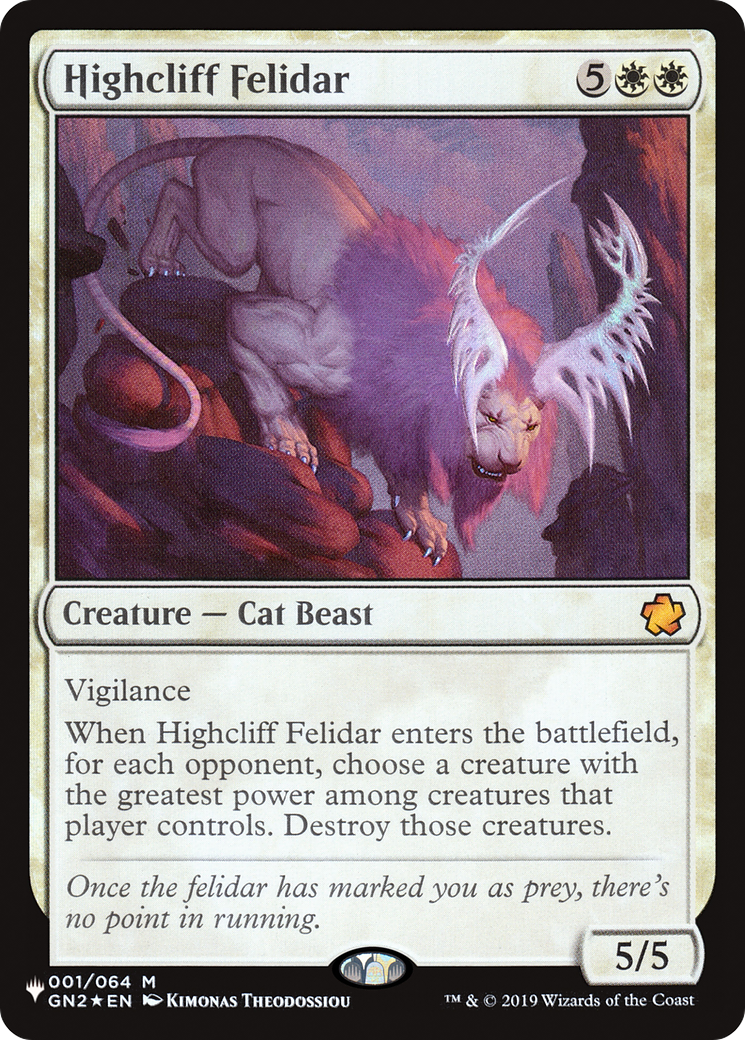 Highcliff Felidar [The List] | Exor Games New Glasgow