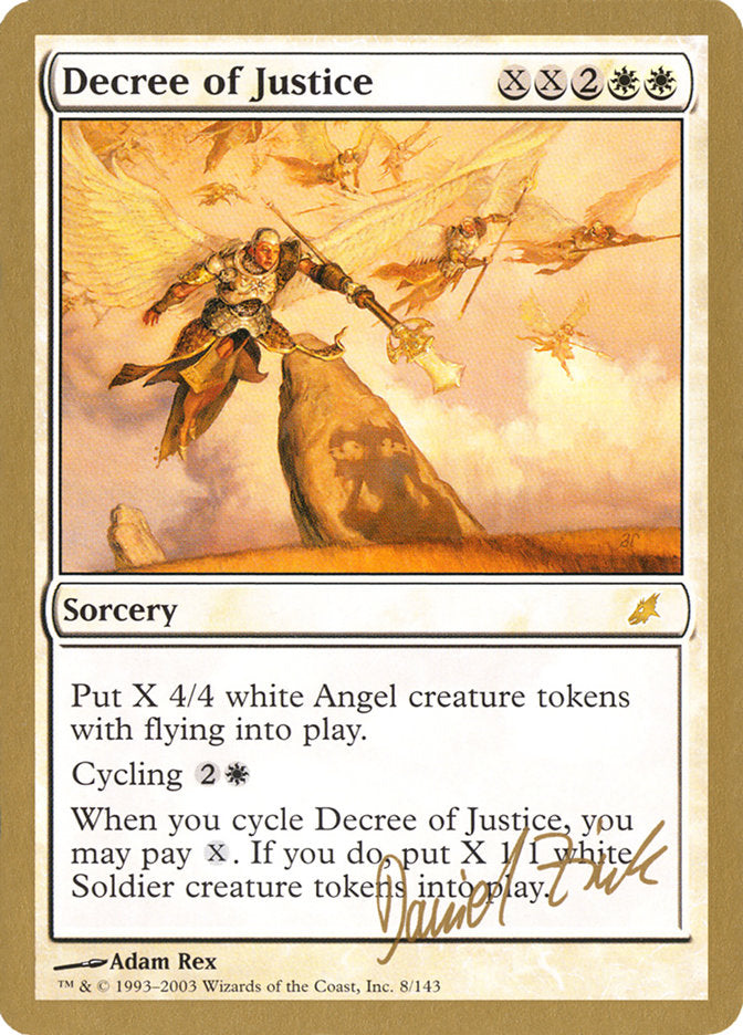 Decree of Justice (Daniel Zink) [World Championship Decks 2003] | Exor Games New Glasgow