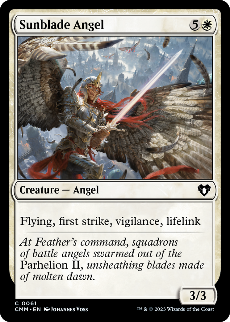 Sunblade Angel [Commander Masters] | Exor Games New Glasgow