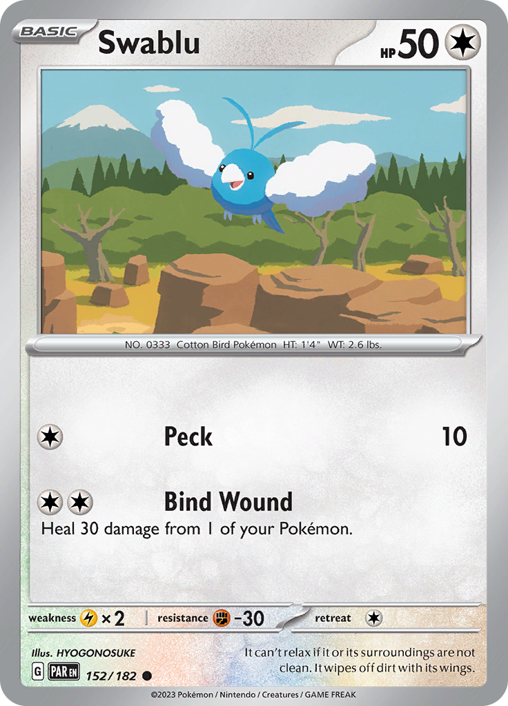 Swablu (152/182) [Scarlet & Violet: Paradox Rift] | Exor Games New Glasgow