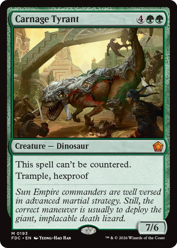 Carnage Tyrant [Foundations Commander] | Exor Games New Glasgow