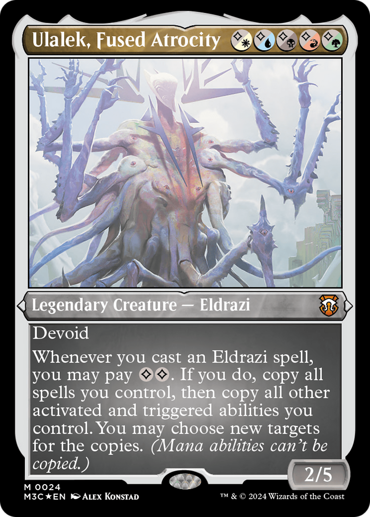 Ulalek, Fused Atrocity (Foil Etched) [Modern Horizons 3 Commander] | Exor Games New Glasgow