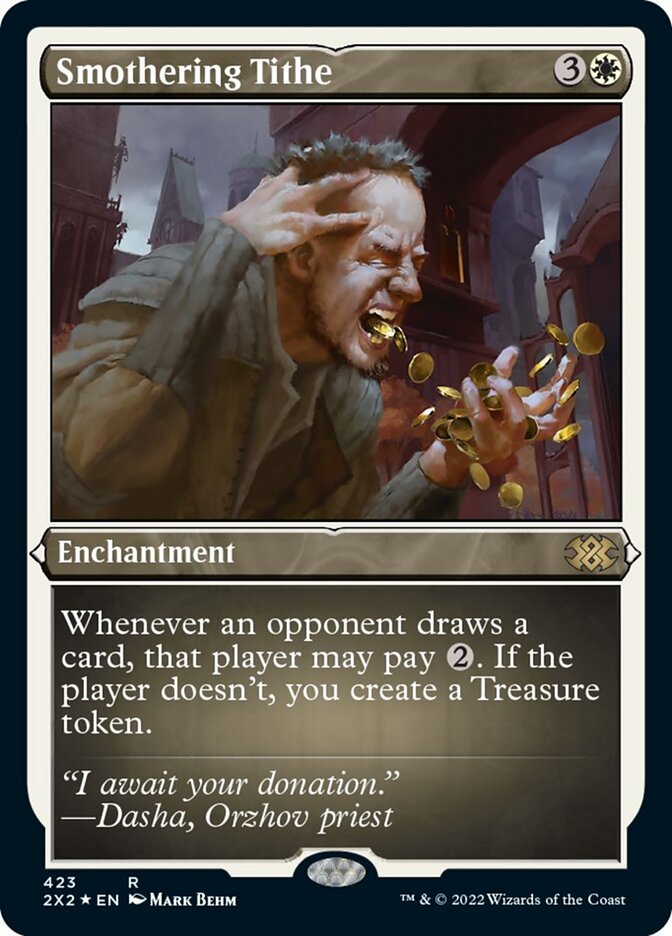 Smothering Tithe (Foil Etched) [Double Masters 2022] | Exor Games New Glasgow
