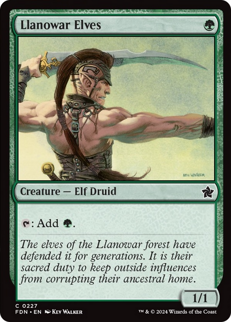 Llanowar Elves [Foundations] | Exor Games New Glasgow