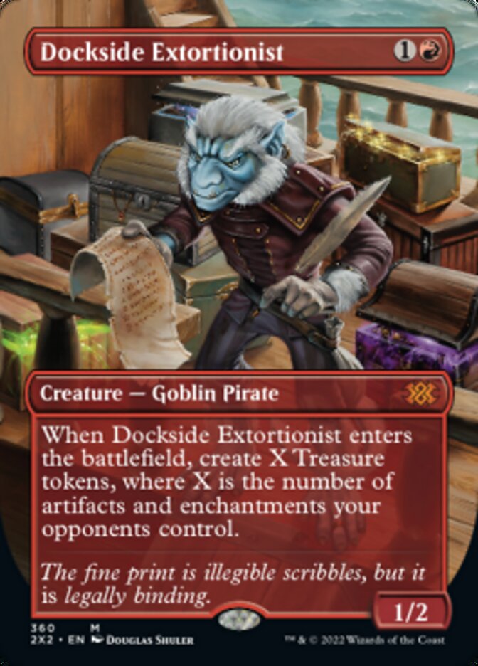 Dockside Extortionist (Borderless Alternate Art) [Double Masters 2022] | Exor Games New Glasgow