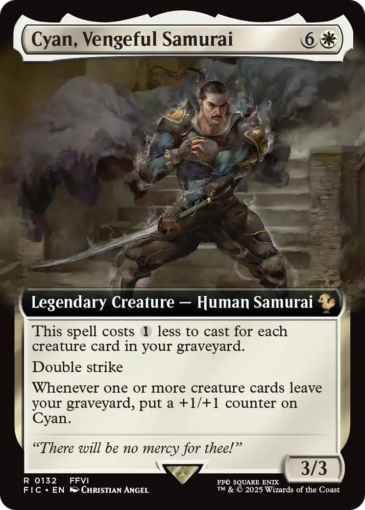 Cyan, Vengeful Samurai (Extended Art) [FINAL FANTASY Commander] | Exor Games New Glasgow