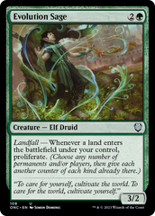 Evolution Sage [Phyrexia: All Will Be One Commander] | Exor Games New Glasgow