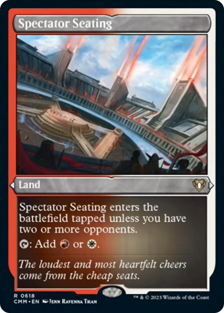 Spectator Seating (Foil Etched) [Commander Masters] | Exor Games New Glasgow