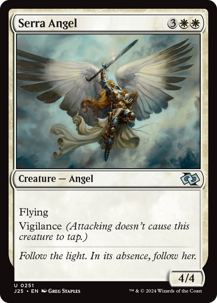 Serra Angel [Foundations Jumpstart] | Exor Games New Glasgow