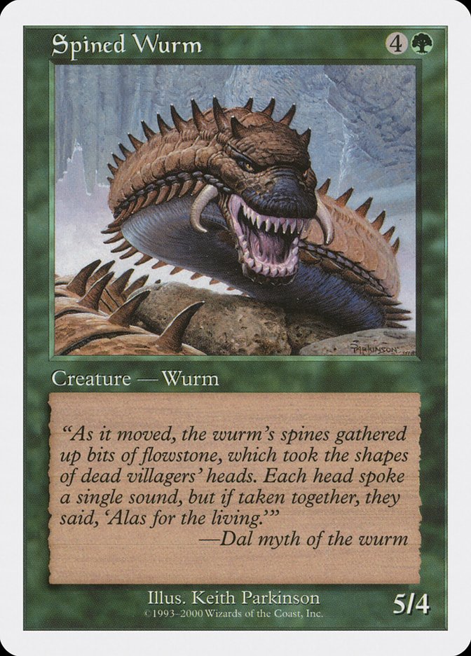 Spined Wurm [Media Promos] | Exor Games New Glasgow