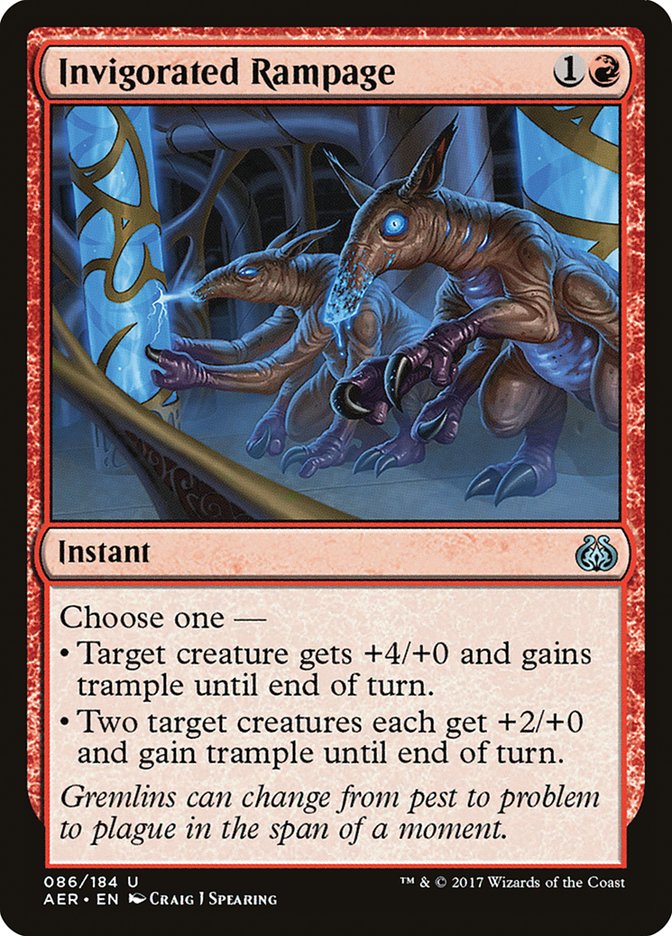 Invigorated Rampage [Aether Revolt] | Exor Games New Glasgow