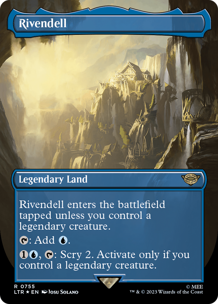 Rivendell (Borderless) (Surge Foil) [The Lord of the Rings: Tales of Middle-Earth] | Exor Games New Glasgow