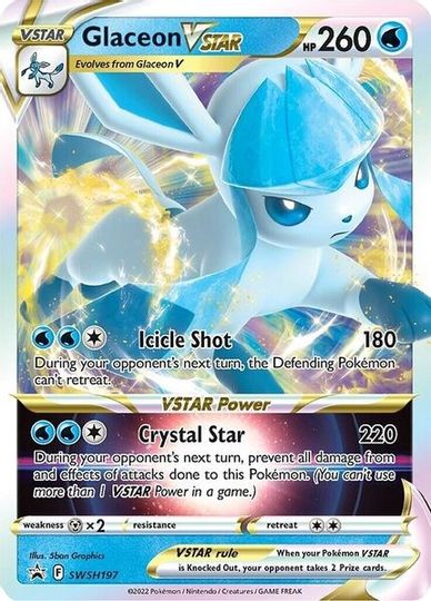 Glaceon VSTAR (SWSH197) (Jumbo Card) [Sword & Shield: Black Star Promos] | Exor Games New Glasgow