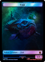 Fish // Alien Salamander Double-Sided Token (Surge Foil) [Doctor Who Tokens] | Exor Games New Glasgow