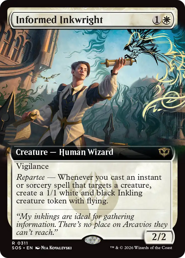 Informed Inkwright (Extended Art) [Secrets of Strixhaven] | Exor Games New Glasgow