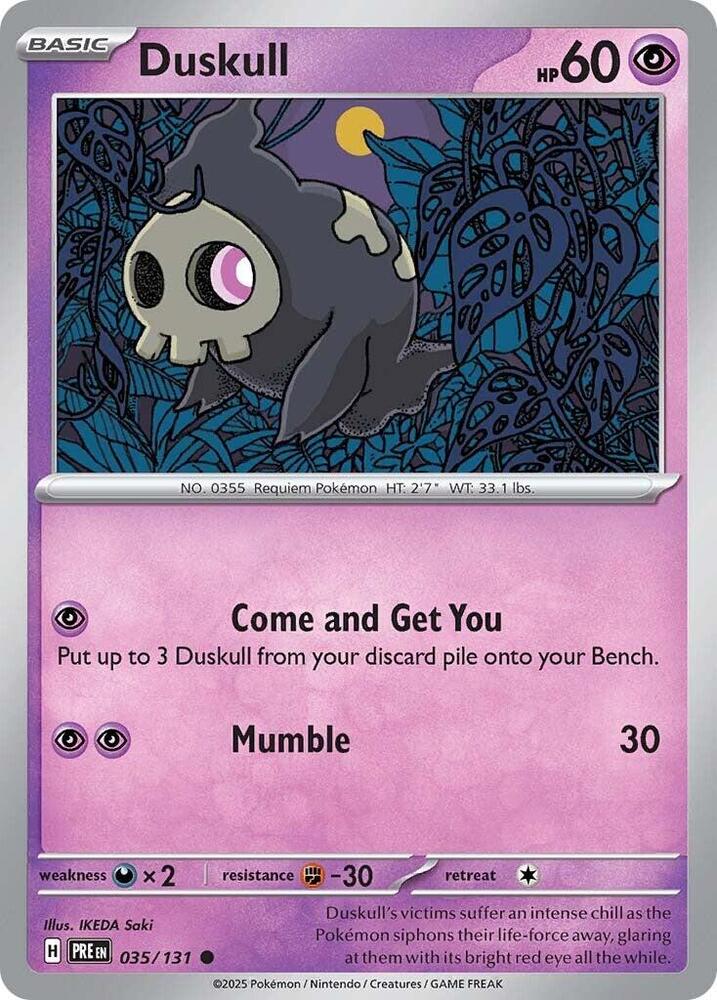 Duskull (035/131) [Scarlet & Violet: Prismatic Evolutions] | Exor Games New Glasgow