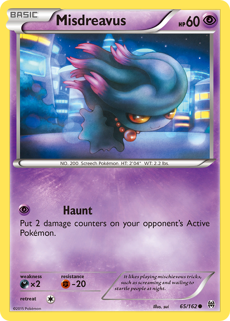 Misdreavus (65/162) [XY: BREAKthrough] | Exor Games New Glasgow