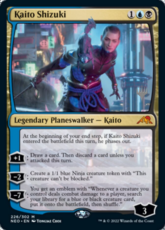 Kaito Shizuki (Promo Pack) [Kamigawa: Neon Dynasty Promos] | Exor Games New Glasgow