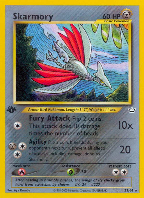 Skarmory (23/64) [Neo Revelation 1st Edition] | Exor Games New Glasgow