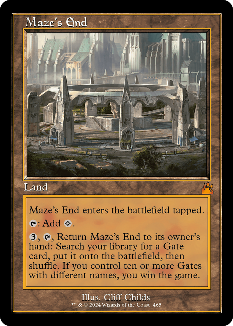 Maze's End (Retro Frame) [Ravnica Remastered] | Exor Games New Glasgow