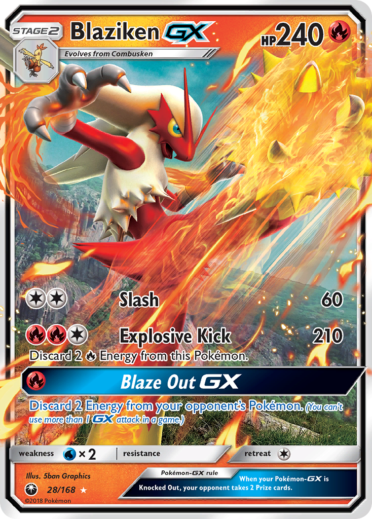 Blaziken GX (28/168) [Sun & Moon: Celestial Storm] | Exor Games New Glasgow