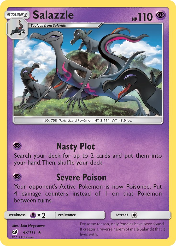 Salazzle (47/111) (Theme Deck Exclusive) [Sun & Moon: Crimson Invasion] | Exor Games New Glasgow
