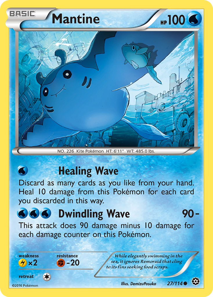 Mantine (27/114) [XY: Steam Siege] | Exor Games New Glasgow