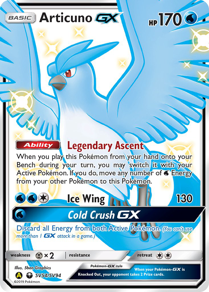 Articuno GX (SV54/SV94) [Sun & Moon: Hidden Fates - Shiny Vault] | Exor Games New Glasgow