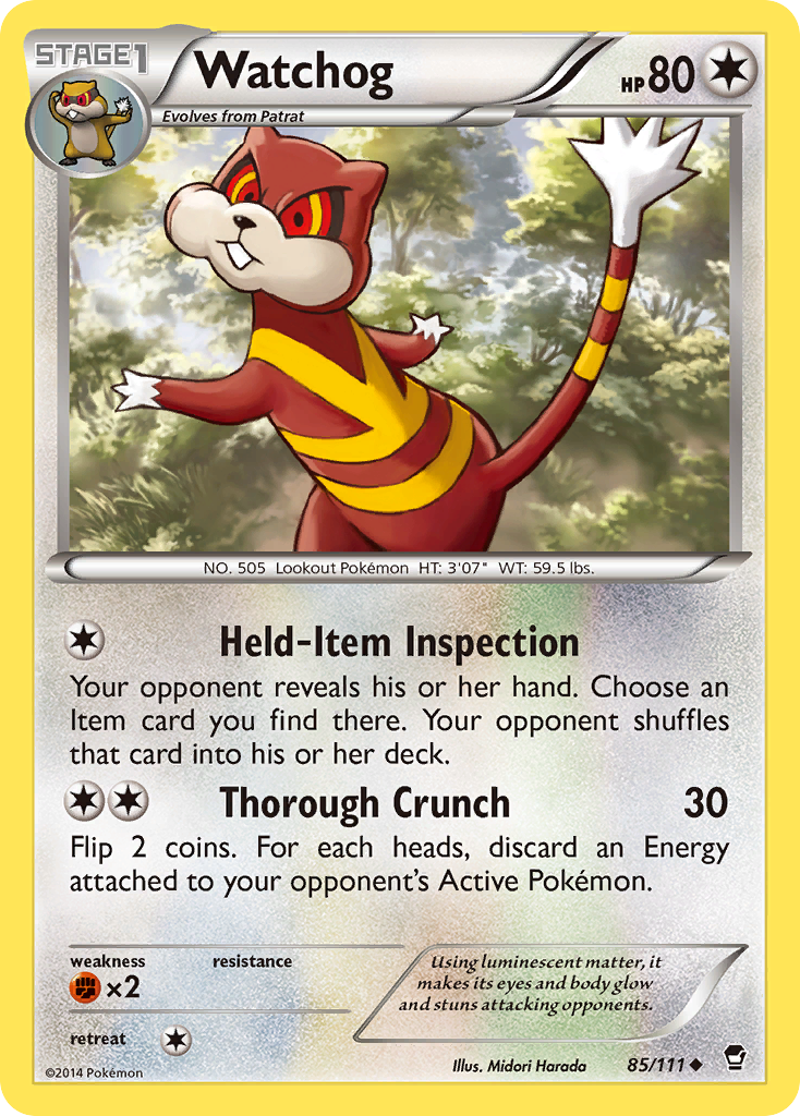 Watchog (85/111) [XY: Furious Fists] | Exor Games New Glasgow