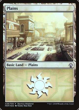 Plains - Boros (A08) [GRN Ravnica Weekend] | Exor Games New Glasgow