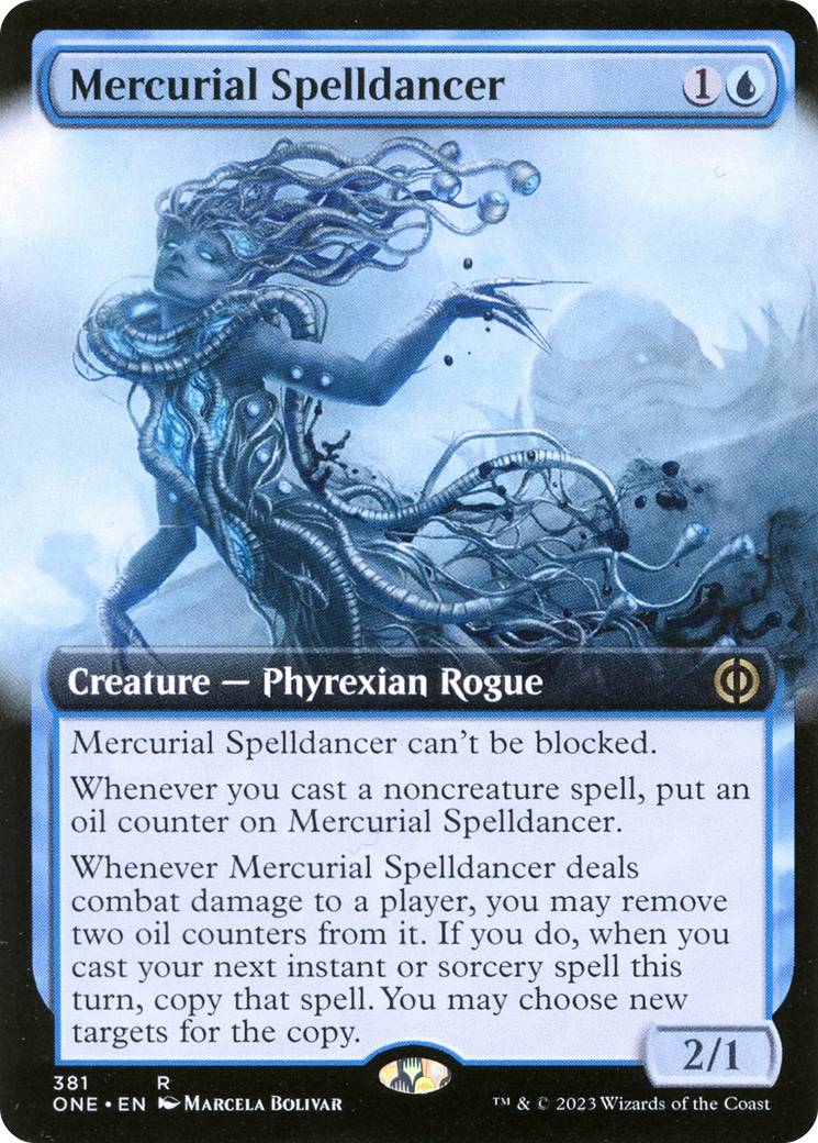 Mercurial Spelldancer (Extended Art) [Phyrexia: All Will Be One] | Exor Games New Glasgow